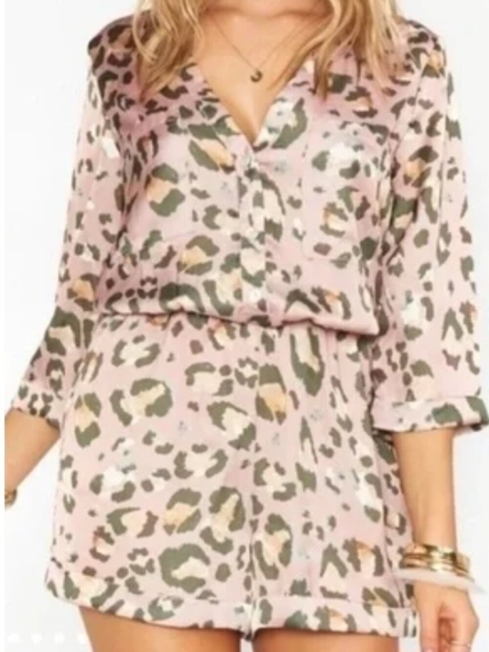 Show Me Your Mumu Animal Print Romper XL